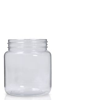 100ml Clear PVC Screw Top Jar With Lid - Ampulla Ltd - 0161 367 1414