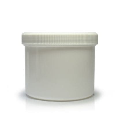 500ml White Screw Top Jar With Lid - Ampulla Ltd - 0161 367 1414