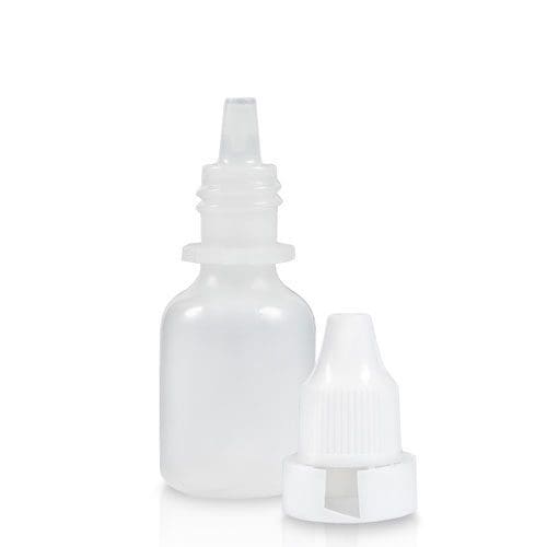 100 Pack 5ML LDPE Plastic Squeezable Dropper Bottles With Metal