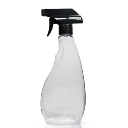 500ml Clear Plastic Trigger Bottle & Trigger Spray - Ampulla Ltd