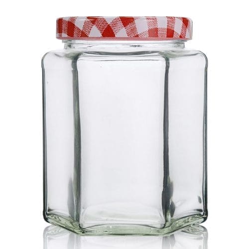 280ml Hexagonal Jars For Homemade Jam
