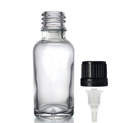 Clear Glass Dropper Bottles | UK Glass Packaging | Ampulla.co.uk