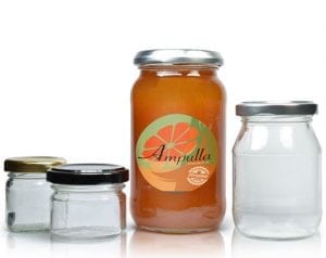 glass jam jars