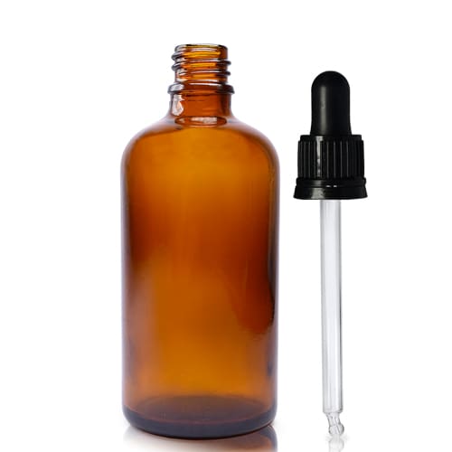 100ml Amber Bottle With Tamper Evident Pipette - Ampulla Ltd