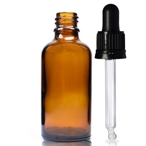 50ml Amber Bottle With Tamper Evident Pipette - Ampulla Ltd