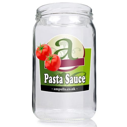 720ml Clear Glass Pasta Sauce Jar - Ampulla Packaging