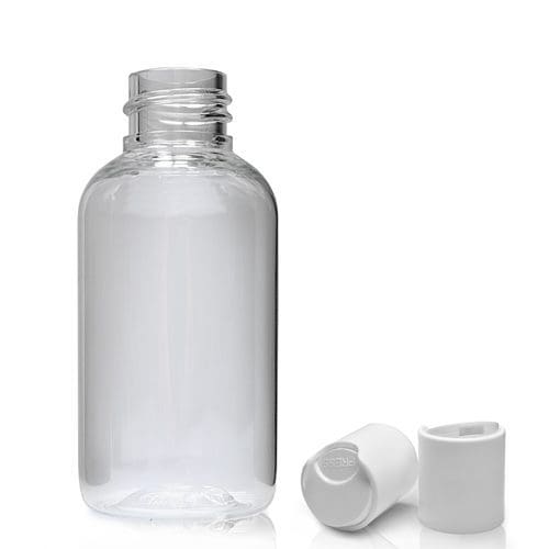 Ml Pet Boston Bottle With Disc Top Cap Ampulla Packaging