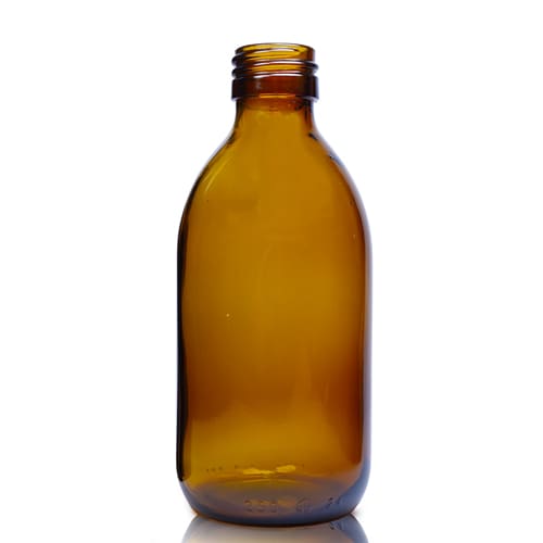 250ml Amber Glass Syrup Bottle - Ampulla LTD - 0161 367 1414